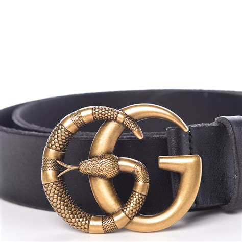 black gucci belt snake